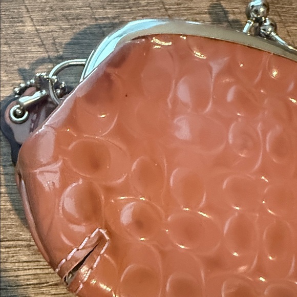 Coach Kisslock Embossed Coin Purse - Picture 5 of 6